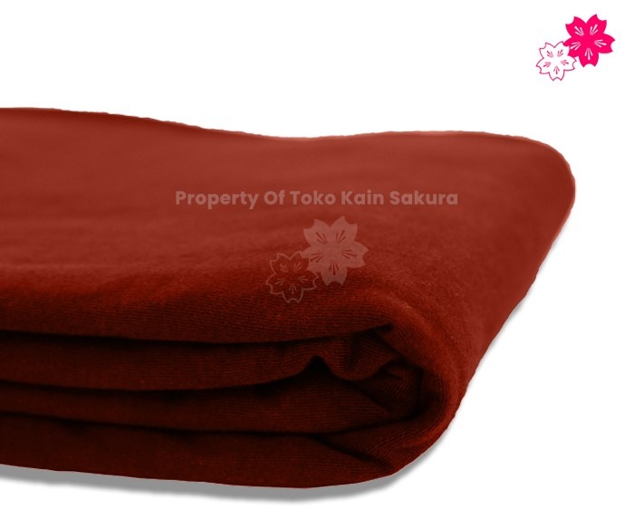 Cotton Combed 20s - Merah Bata
