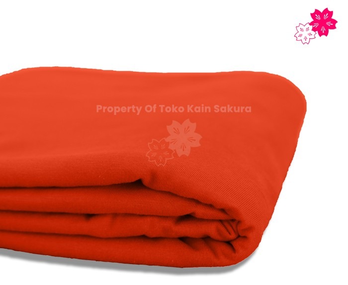Cotton Combed 24s - Sunset Orange